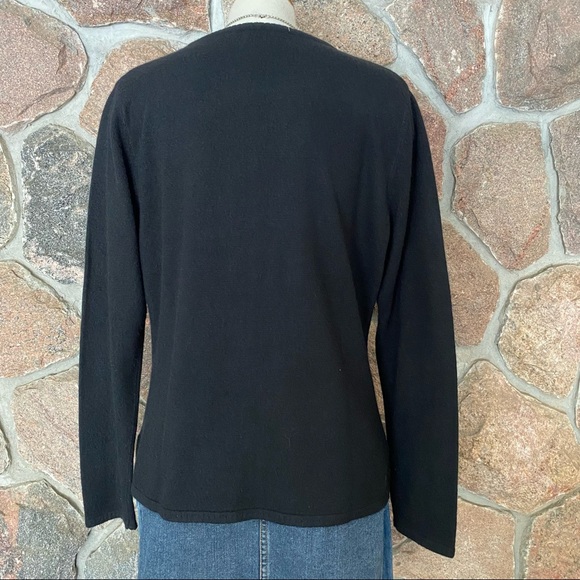 Soft Black acrylic sweater. - Picture 5 of 7